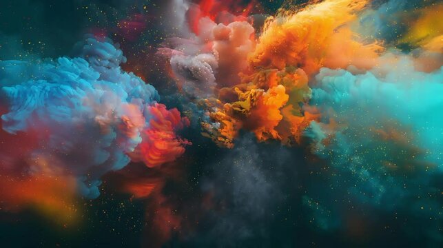 surreal explosion of colors Background