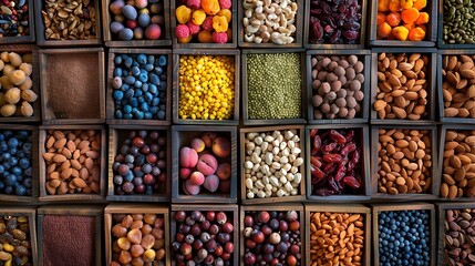 Organic and delicious dry fruits