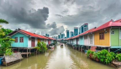  Vibrant Floating Homes on a River