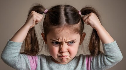 Child feeling frustrated, indoors with soft light