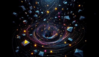 Obraz premium Abstract dark background