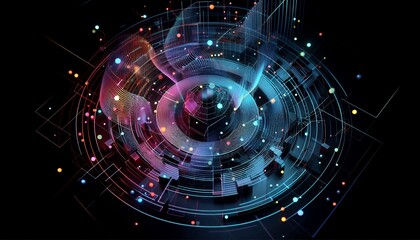 Obraz premium Abstract dark background