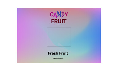 beverage packaging template with gradient color style