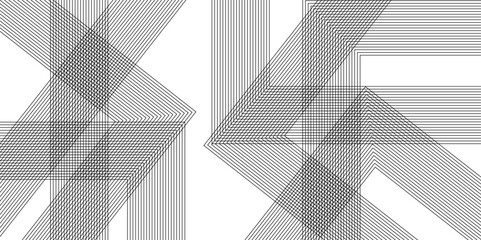 Minimalist background with mirrored diagonal stripes pattern, Line pattern, gray square 3d. Abstract background. Color gradient. Wallpaper, 3d illustration.