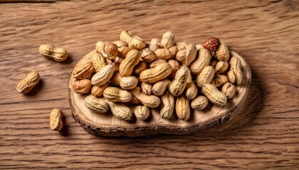 Obraz premium Nutty Delight A Heart of Healthy Snacks