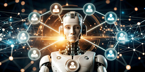 3D Icon as AI algorithm and content creation concept as An AI algorithm icon paired with a content creation icon symbolizing the use of AI in generating marketing content perfect for isolated vector d