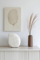Chic elegant and feminine home decor. home office, desk with laptop, light and airy aesthetic, faceless digital marketing, social media branding design 9/16 instagram story/reel