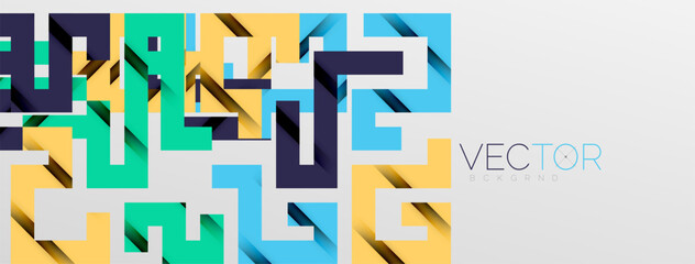 Color bend lines with shadow texture effect. Vector Illustration For Wallpaper, Banner, Background, Card, Book Illustration, landing page