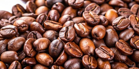 Close-Up Macro Photography of Roasted Coffee Beans, coffee, beans, caffeine, beverage