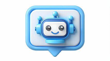 3D Icon as AI chatbot and customer engagement concept as An AI chatbot icon paired with a customer engagement icon symbolizing the use of AI in enhancing customer interactions perfect for isolated vec