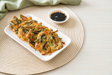 Pajeon or Korean pancake or Korean pizza