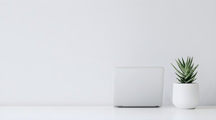 High-tech desk with futuristic brush holder, digital storage solutions, and sleek gadgets, in a modern office setting