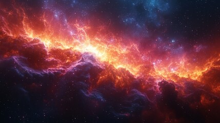 Naklejka premium Starry Space Background