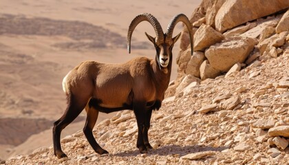  Wild beauty of the desert  A majestic mountain goat