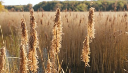 Fototapeta premium Autumns golden whispers in the field