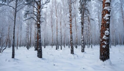  Snowy serenity in the forest