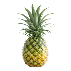 Obraz premium Pineapple fruit against transparent background 8K high detail