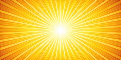 Obraz premium Radiant Sunburst, Abstract Background, Bright, Summery, Energy
