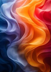 Obraz premium Vibrant retro abstract background with smooth wavy patterns, perfect for adding flair to your project.