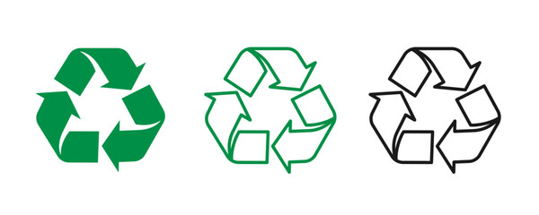 Recycle icon illustrating eco-friendly practices, suitable for environmental initiatives and sustainability projects.