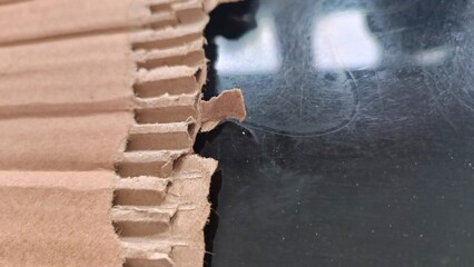 Wavy Cardboard Sheets Roofing Sheets Stacked