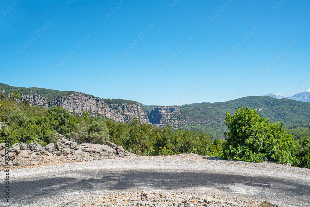 Wall mural The scenic views of Tazı Canyon, impressive natural wonders, offering a peaceful and enchanting environment for visitors, an ideal destination for nature lovers, adventure seekers, and photogaphers.