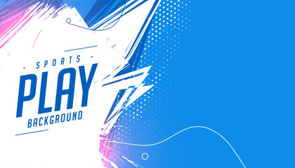 modern sports play vinyl background in brush stroke style © starlineart