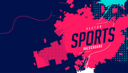 eye catching modern sporty decal background with splatter effect