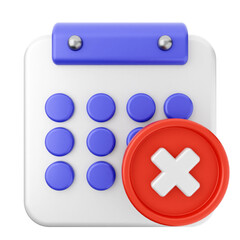 Obraz premium 3d calendar icon