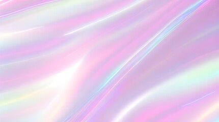 Obraz premium Holographic background seamless trendy iridescent light foil texture. Soft holographic pastel unicorn marble background pattern. Modern pearlescent blurry abstract swirl illustration. 