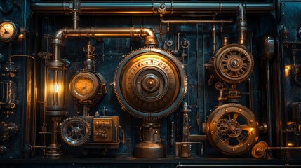 Fototapeta premium Steampunk Machine.
