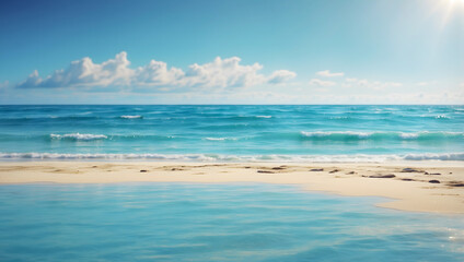 Obraz premium Bright blue sea, sunlight