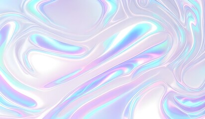 Holographic background seamless trendy iridescent light foil texture. Soft holographic pastel unicorn marble background pattern. Modern pearlescent blurry abstract swirl illustration.	
