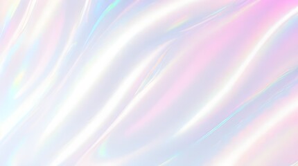 Obraz premium Holographic background seamless trendy iridescent light foil texture. Soft holographic pastel unicorn marble background pattern. Modern pearlescent blurry abstract swirl illustration. 