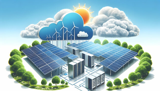 Solar Server Picture Cloud Server