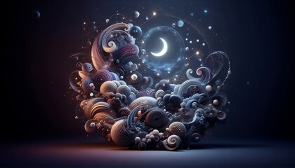 Obraz premium Abstract dark background