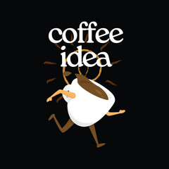 Coffee Vector T-Shirt Design