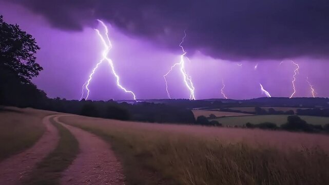 Storm Chasers on Rural Road