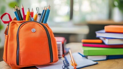 Fototapeta premium Students, school, brushes, school supplies, books, bags, kids, smiles, kids, smiles, students, people, city, fun, childhood, kids, lifestyle, appearance, school, happiness