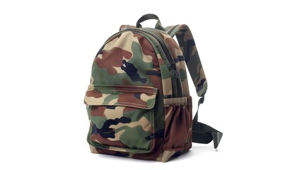 Fototapeta premium School backpack on white background. 