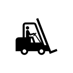 ISO prohibition safety signs_no access for forklift trucks and other industrial vehicles symbol only