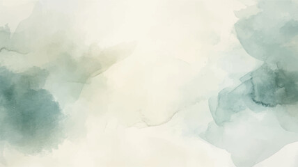 Abstract horizontal watercolor background. Hand drawn vector texture. Brush stroked painting pastel color watercolour