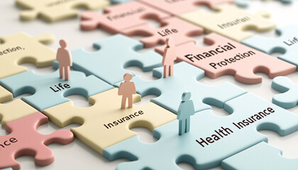 Healthcare and medicine protection. 3D illustration of health protect concepts