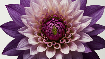 A Purple dahlia flower with zoom view
