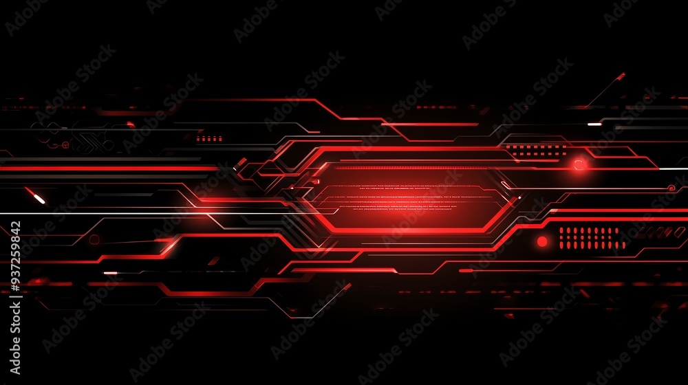 Poster abstract background with glowing red lines