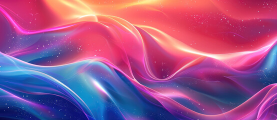 Colorful abstract background with vibrant waves and liquid flow