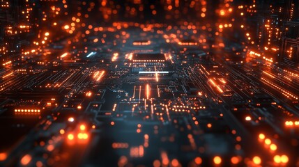 Futuristic Circuit Board.