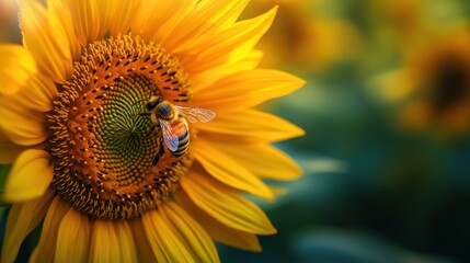 Bee on Sunflower