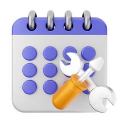 3d calendar icon