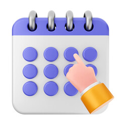 3d calendar icon